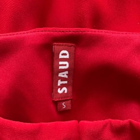 Staud "Moz" red and pink tassel top, size S, new - Picture 2 of 5